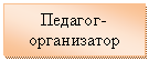 Подпись: Педагог-организатор