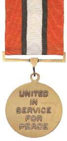 The Multinational Force and Observers Medal reverse view