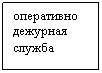 Блок-схема: процесс: оперативно дежурная служба