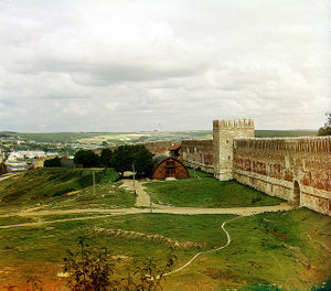 Стена Смоленского кремля в 1912 году