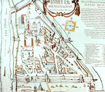 «Кремлинград»: Первая точная карта Московского Кремля, 1601 год
