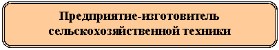 Скругленный прямоугольник: Предприятие-изготовитель
сельскохозяйственной техники