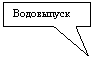 Прямоугольная выноска: Водовыпуск
