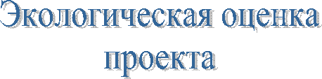 Экологическая оценка
проекта
