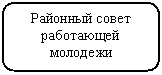 Скругленный прямоугольник: Районный совет работающей молодежи
