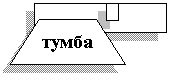 Трапеция: тумба